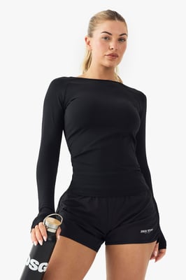 DSGN Studio Sports Sculpt Seam Detail Long Sleeve Top