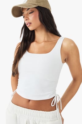 DSGN Studio Ultra Sculpt Ruched Side Vest Top