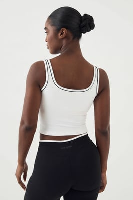 DSGN Studio Sculpt Piping Detail Padded Vest Top