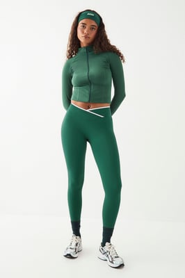 DSGN Studio Sport Contrast Binding Wrap Waist Legging