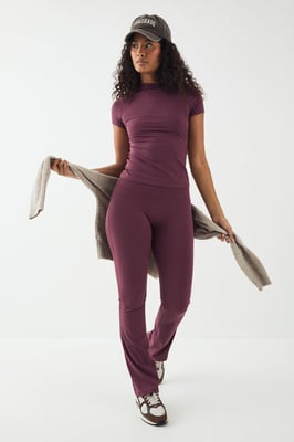 DSGN Studio Petite High Waist Sculpt Yoga Flared Legging