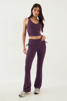 DSGN Studio Sculpt Ruched Side Flared Legging