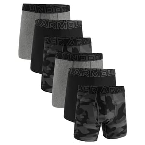 Under Armour Ua Performance Tech - Print 6 In 6Pk Boxershorts