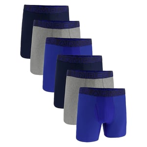 Under Armour Ua Performance Tech - Solid 6 In 6Pk Boxershorts
