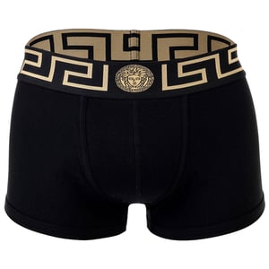 Versace Bi-Pack Trunk Jersey Topeka Bi-Stretch Cotton Organic New Logo Boxershorts