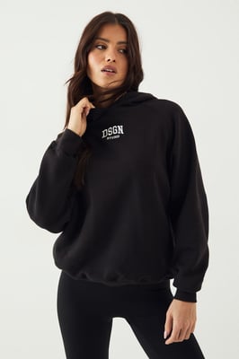 DSGN Studio Collegiate Embroidered Oversized Hoodie