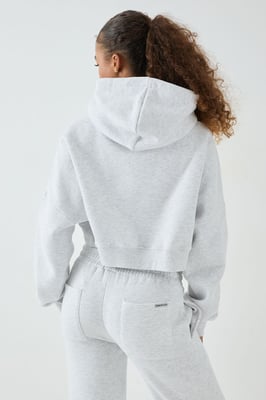 DSGN Studio Boxy Crop Zip Through Hoodie