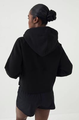 DSGN Studio Ribbed Panel Half Zip Hoodie