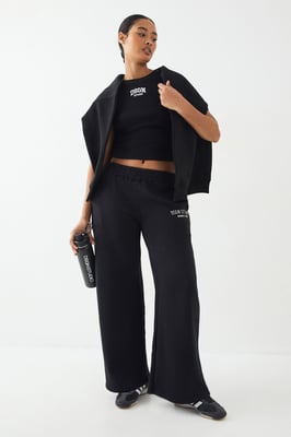 Petite DSGN Studio Applique Straight Leg Jogger