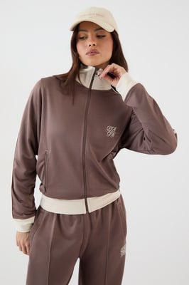 DSGN Studio Tricot Contrast Zip Through Track Jacket