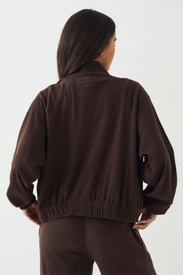 DSGN Studio Rib Zip Through Funnel Neck Bomber