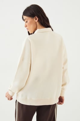 DSGN Studio Script Rugby Collared Sweatshirt