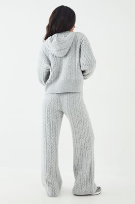 DSGN Studio Cable Knit Straight Leg Trouser