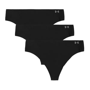 Under Armour Ua Pure Stretch No Show Thong -Solid 3Pk String