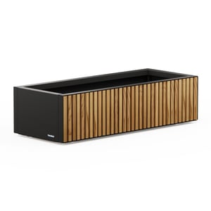 Herstera Garden Xic m metalen plantenbak 100x40x25 cm hout