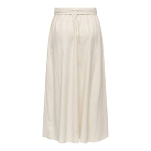 Jacqueline de Yong milan linen hw belted skirt wvn 15366394 oatmeal