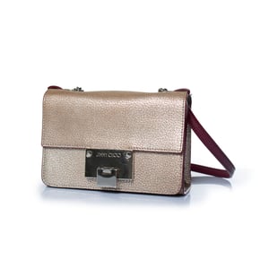 Jimmy Choo, Rebel crossbody rose leather bag