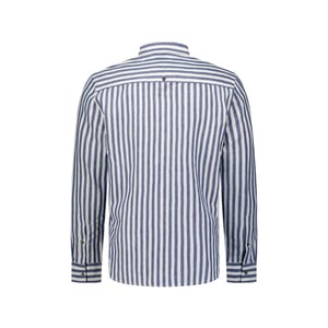 No Excess Shirt vertical big stripe with linen dessin