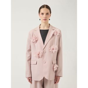 Y.A.S yasmimi ls flower blazer show 26040464 smoke