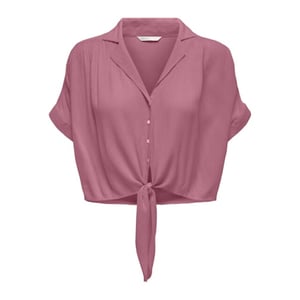 Only onlpaula life s/s tie shirt wvn noo 15281497 heather