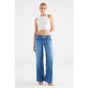 Cup of Joe Carlotta wide leg jeans medium blue