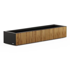 Herstera Garden Xic l metalen plantenbak 150x40x25 cm hout