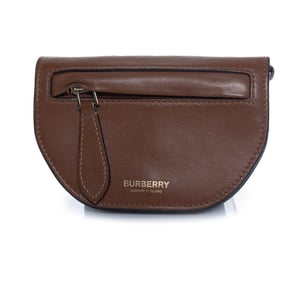 Burberry, brun läder sadelplånbok