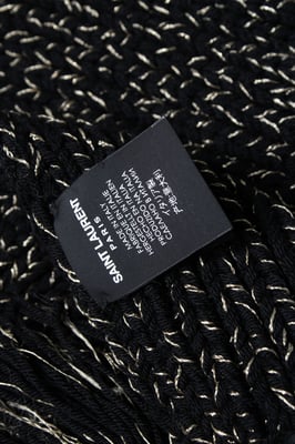 Saint Laurent, grovstickad oversized halsduk