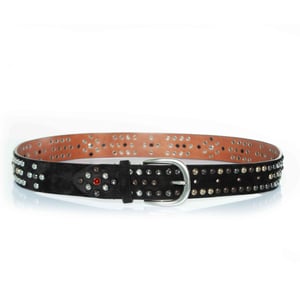 Isabel Marant, Zwarte suède riem met multikleurrige studs