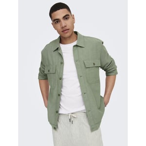 Only & Sons Onskennet life ls linen overshirt n