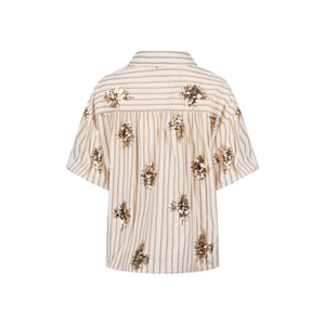 Nukus Leia blouse stripe paillet nks02136