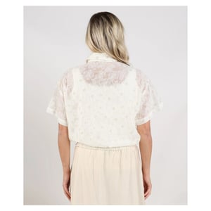 Nukus Britt blouse flower nks02199