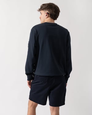 Hartsfield Crew Neck Sweatshirt in Dark Blue