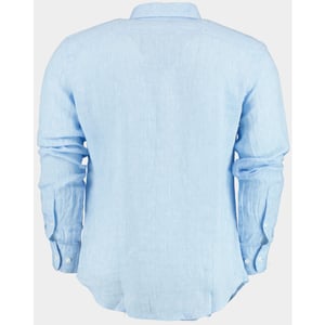 Blue Coast Casual hemd lange mouw 100% linnen, regular fit 118l/0015 celeste