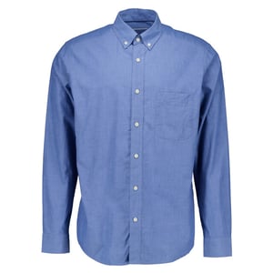 Eton Solid chambray shirt lange mouw overhemden 100014782