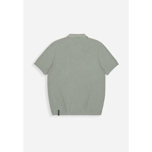 Butcher of Blue Boucle knit polo jade green