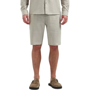 No Excess Short chino with linen taupe