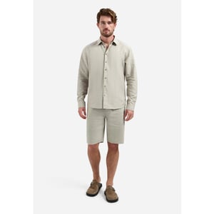 No Excess Short chino with linen taupe
