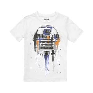 Star Wars Kinderen/Kinderen R2-D2 Druppels T-shirt (Wit)