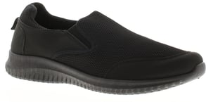 Mens Casual Trainers Ian Slip On black