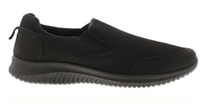 Mens Casual Trainers Ian Slip On black
