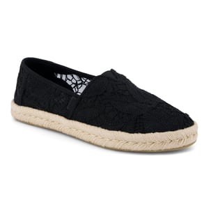 TOMS Alpargata Rope 2.0 Schoen Katoen Vrouwen Zwarte Espadrilles