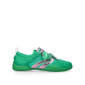 Suede Biscotti Green Sneakers