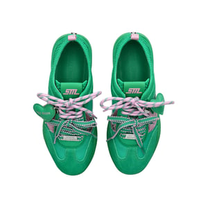 Suede Biscotti Green Sneakers