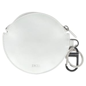Dior x Daniel Arsham Basketball Zip Coin Case in White Leather