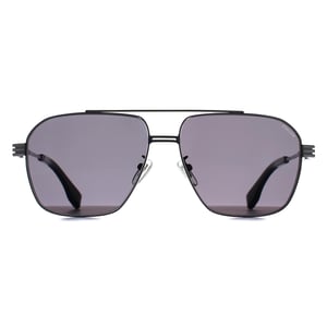 Police Aviator Mens Shiny Ruthenium Smoke Grey SPLQ91 Mercury 1