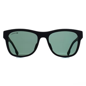 Lacoste L6043S 002 matzwarte groene spiegelzonnebril