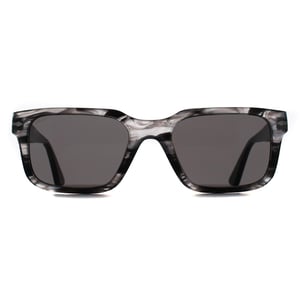 Persol Rectangle Mens Striped Black & Grey Dark Grey PO3272S