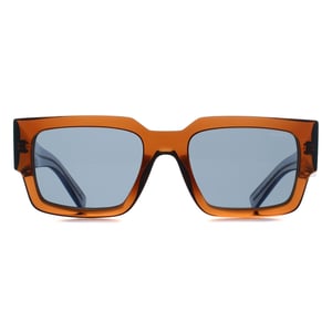 Prada Rectangle Mens Chocolate Dark Grey PRB17S