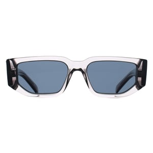 Prada Rectangle Mens Transparent Asphalt Dark Grey PR09ZS